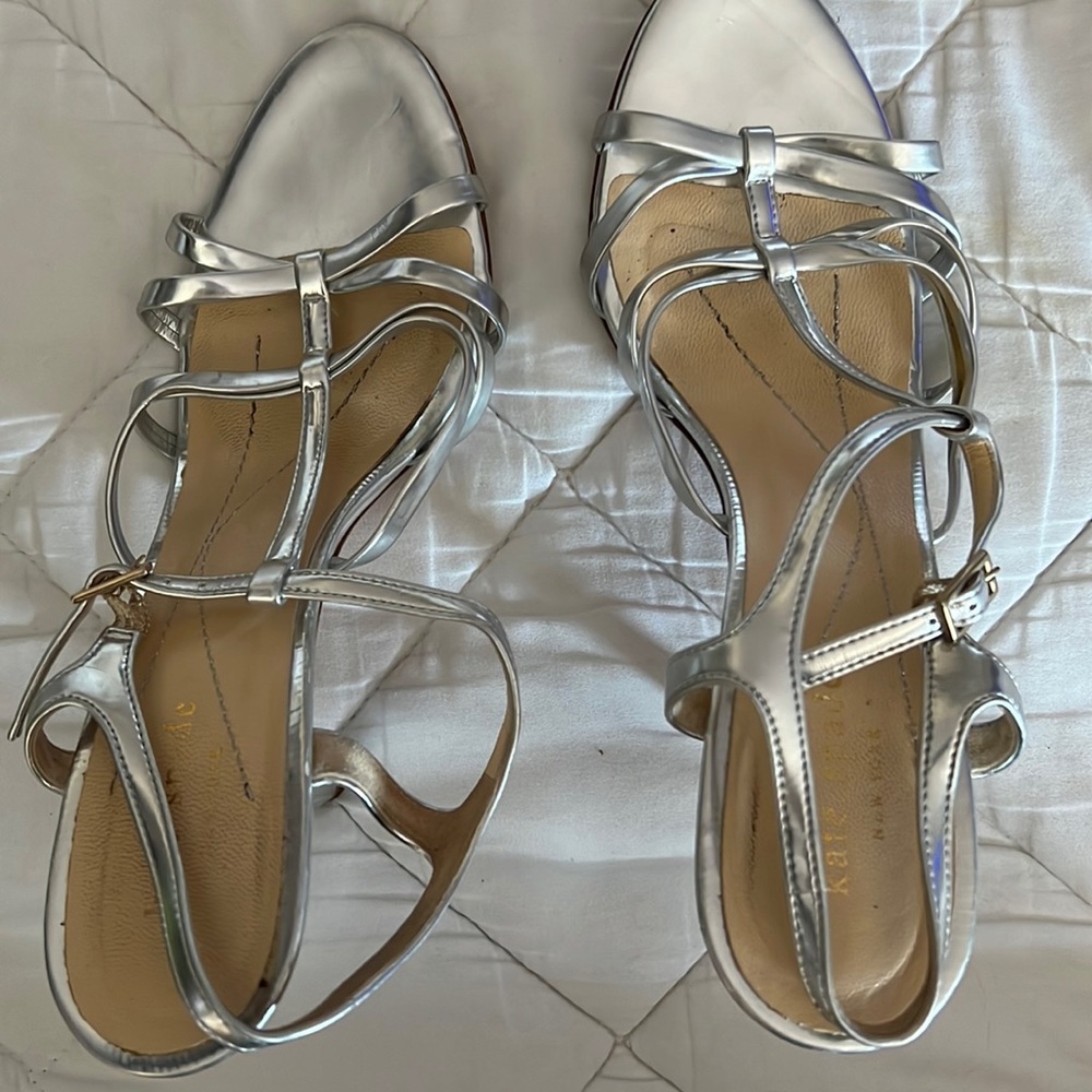 Kate Spade silver heels